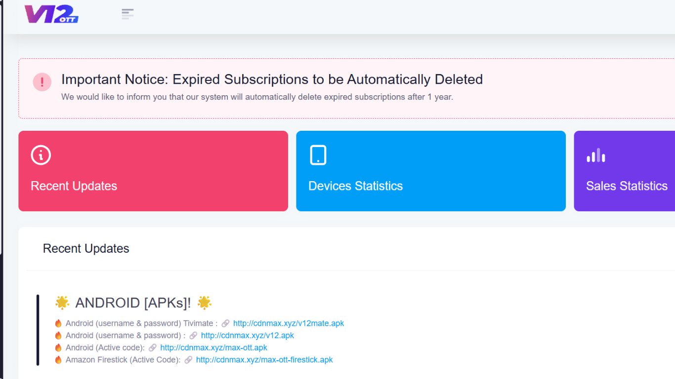 reseller v12 IPTV PANLE 1